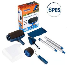 6pcs/set Paint Roller Set with Sticks Paint Roller Pro Transform Room in Just Minutes Quickly Decorate Runner Tool Painting Brush Set; pintar fac
