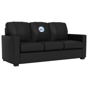 Silver Sofa with Philadelphia 76ers Primary