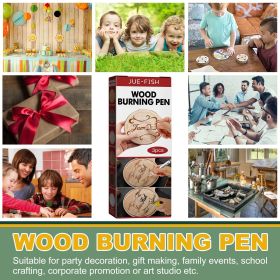 Scorch Pen Marker - Wood Burning Pen, Chemical Heat Sensitive Marker For Wood And Crafts - Versatile Kit With Fine Round Tip