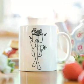 Set, Happy Flower Mother's Day coffee cup, Mother's Day cup, 11oz ceramic cup, Instagram style novelty cup, summer