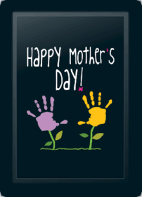 Mother's Day Handprints Logo Panel (Logo Panel Size: 30" Panel for All Other Chairs)