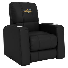 Relax Home Theater Recliner with Golden State Warriors Champions Logo (Material: Top Grain Leather *Custom Order 8 Week Lead time No Returns*)