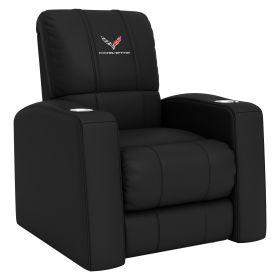 Relax Home Theater Recliner with Corvette C7 Logo (Material: Top Grain Leather *Custom Order 8 Week Lead time No Returns*)
