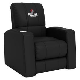 Relax Home Theater Recliner with Portland Trailblazers Secondary Logo (Material: Top Grain Leather *Custom Order 8 Week Lead time No Returns*)