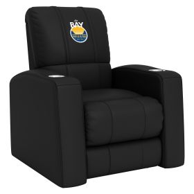 Relax Home Theater Recliner with Golden State Warriors Secondary Logo (Material: Commercial Grade Synthetic Leather)